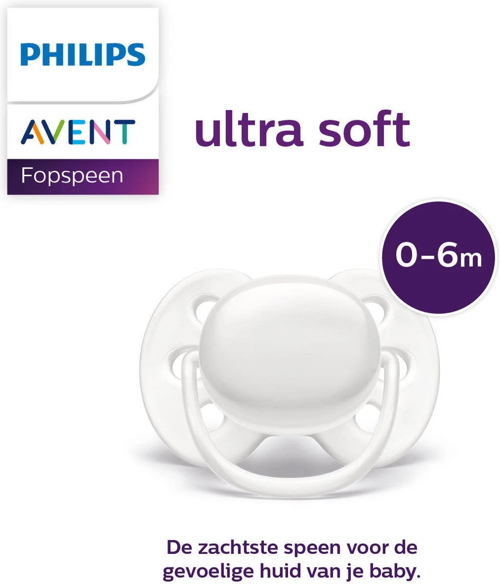 Philips Avent Ultra Soft SCF222/01 - Fopspeen - 0-6 Maanden - 2 Stuks 10 Philips Avent Ultra Soft SCF222/01 - Fopspeen - 0-6 Maanden - 2 Stuks - Afbeelding 10