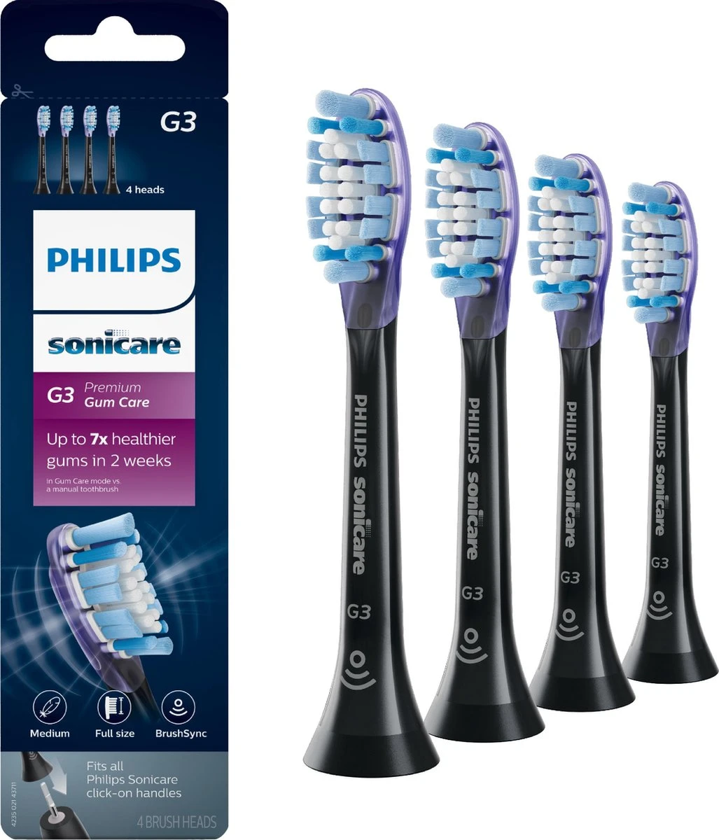 Philips Sonicare G3 Premium Gum Care HX9054/33 - Opzetborstel - 4 Stuks 1 Philips Sonicare G3 Premium Gum Care HX9054/33 - Opzetborstel - 4 Stuks