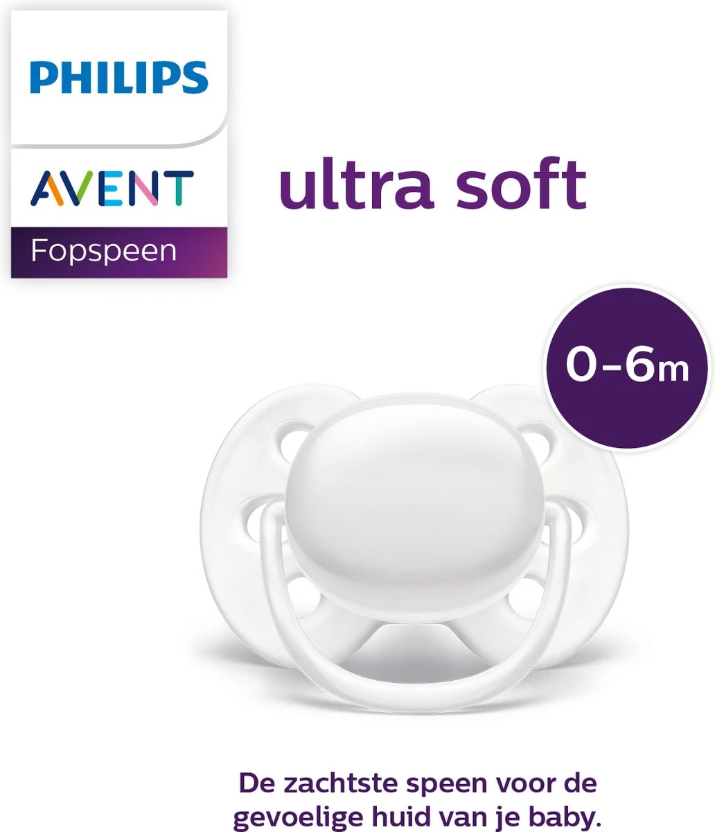 Philips Avent Ultra Soft SCF222/02 - Fopspeen - 0-6 Maanden - 2 Stuks 12 Philips Avent Ultra Soft SCF222/02 - Fopspeen - 0-6 Maanden - 2 Stuks - Afbeelding 12