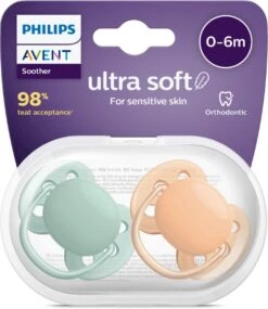 Philips Avent Ultra Soft SCF091/03 - Fopspeen - 0 Tot 6 Maanden - 2 Stuks -Philips 1039x1200 3