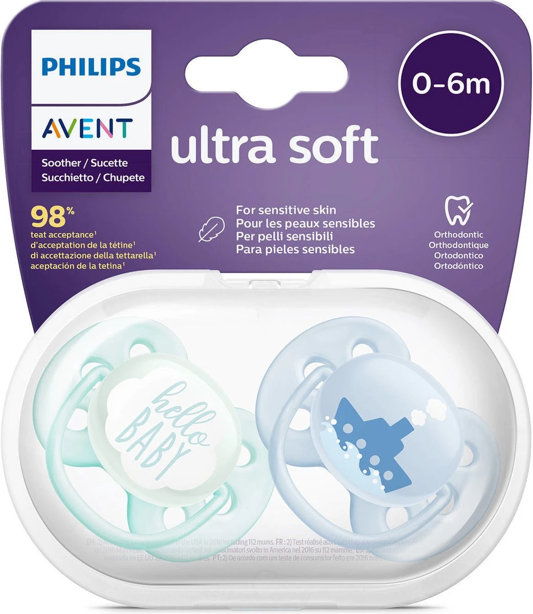 Philips Avent Ultra Soft SCF222/01 - Fopspeen - 0-6 Maanden - 2 Stuks 12 Philips Avent Ultra Soft SCF222/01 - Fopspeen - 0-6 Maanden - 2 Stuks - Afbeelding 12