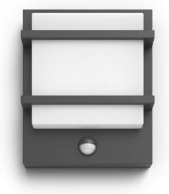 Philips Petronia Buitenwandlamp - Met Sensor - Antraciet