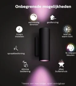 Philips Hue Appear Muurlamp - Wit En Gekleurd Licht - Zwart 26 Philips Hue Appear Muurlamp - Wit En Gekleurd Licht - Zwart -Philips 1056x1200 2