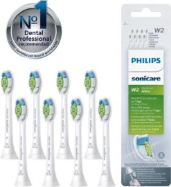 Philips Sonicare W2 Optimal White HX6068/12 - Opzetborstels - 8 Stuks -Philips 1095x1200