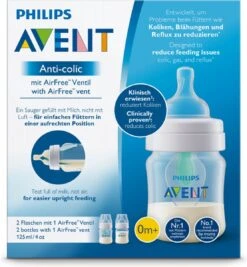 Philips Avent Anti-colic SCF810/24 - Babyfles (125 Ml) Antikrampjes Met AirFree Ventiel - 2 Stuks 20 Philips Avent Anti-colic SCF810/24 - Babyfles (125 Ml) Antikrampjes Met AirFree Ventiel - 2 Stuks -Philips 1111x1200