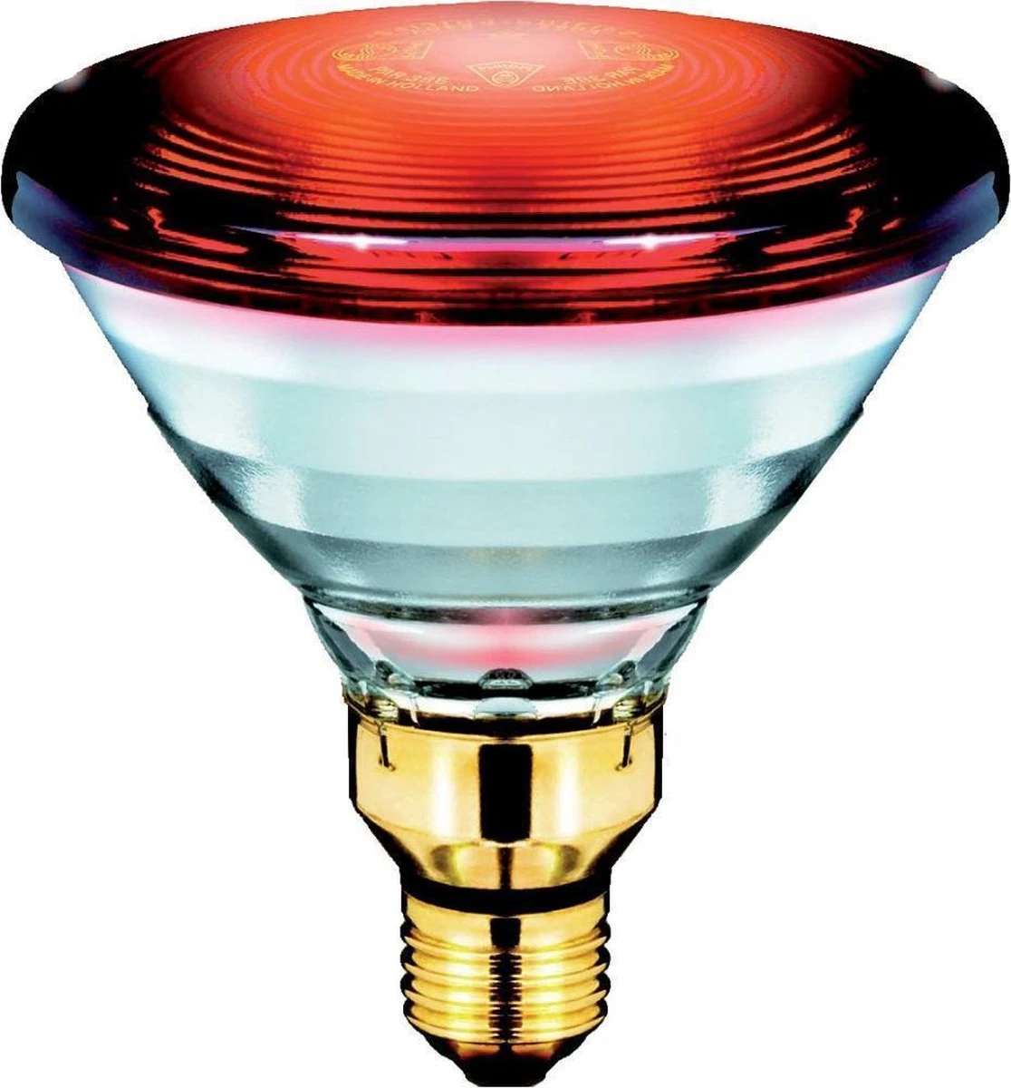Philips Infraroodlamp PAR38 IR - 150W E27 230V - Rood 12887415 1 Philips Infraroodlamp PAR38 IR - 150W E27 230V - Rood 12887415