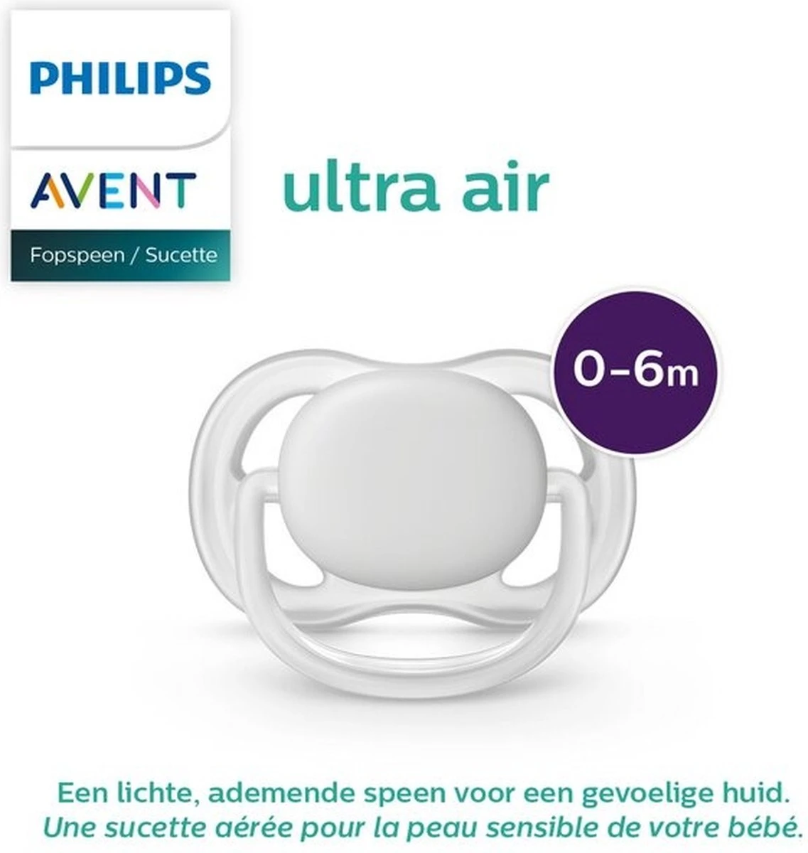 Philips Avent Ultra Air SCF085/01 - Fopspeen - 0-6 Maanden - 2 Stuks 5 Philips Avent Ultra Air SCF085/01 - Fopspeen - 0-6 Maanden - 2 Stuks - Afbeelding 5