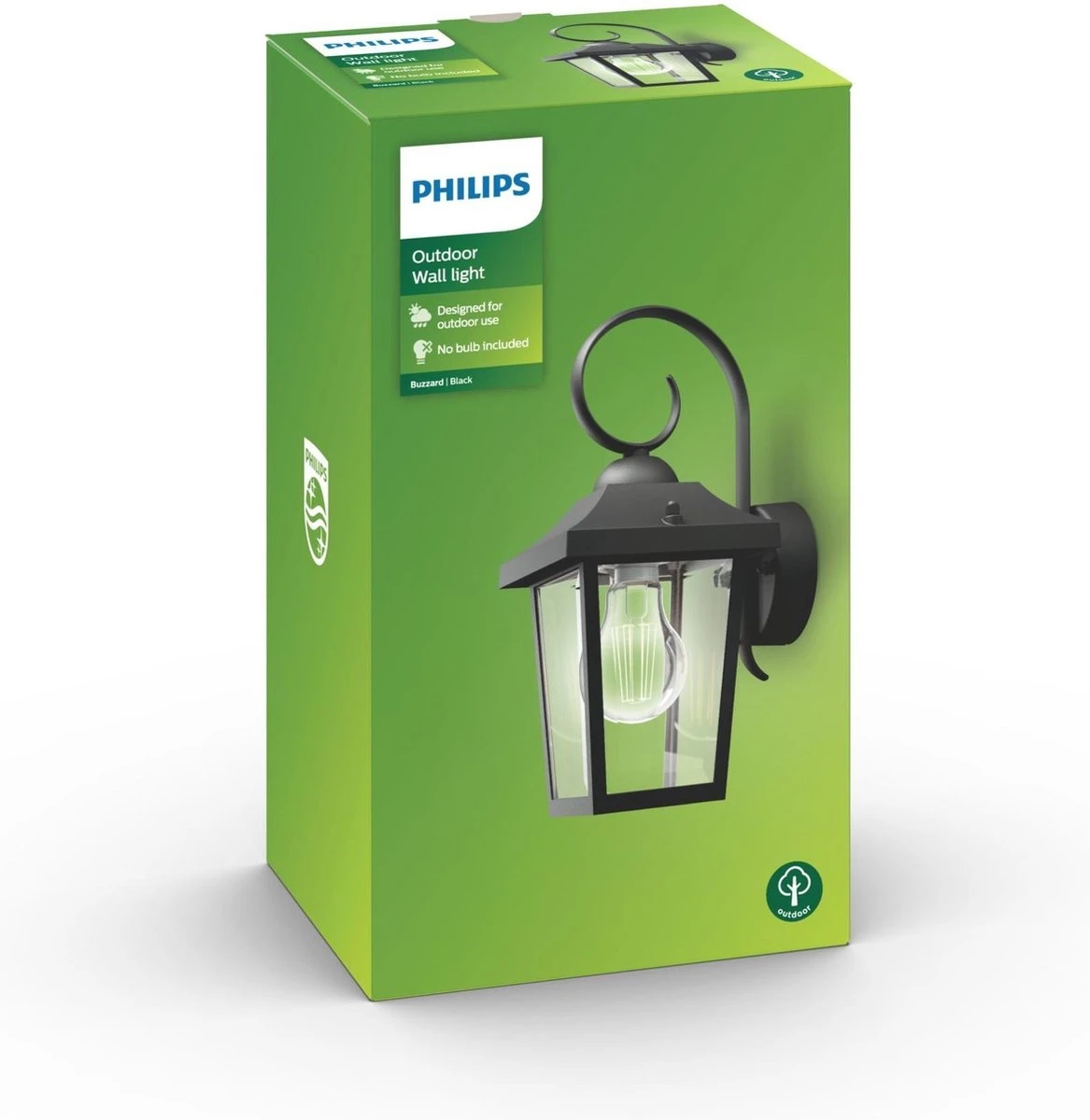Philips Buzzard Buitenwandlamp - Zwart 4 Philips Buzzard Buitenwandlamp - Zwart - Afbeelding 4