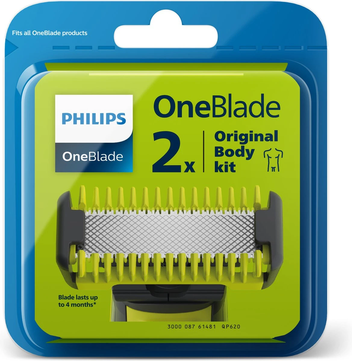 Philips OneBlade QP620/50 - Vervangmesjes Voor Gezicht En Lichaam 11 Philips OneBlade QP620/50 - Vervangmesjes Voor Gezicht En Lichaam - Afbeelding 11