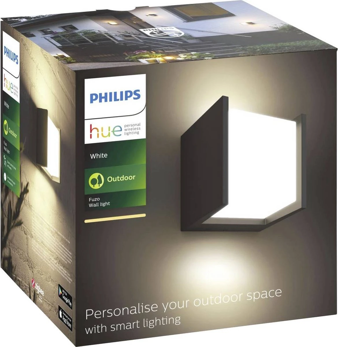 Philips Hue Fuzo Muurlamp - Warmwit Licht - Zwart - Smal - Open 17 Philips Hue Fuzo Muurlamp - Warmwit Licht - Zwart - Smal - Open - Afbeelding 17