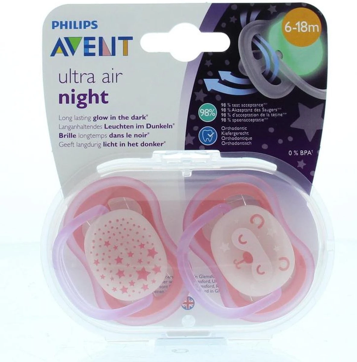 Philips Avent Ultra Air SCF376/22 - Fopspeen - 6-18 Maanden 9 Philips Avent Ultra Air SCF376/22 - Fopspeen - 6-18 Maanden - Afbeelding 9