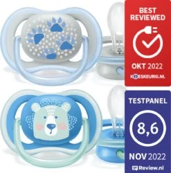 Philips Avent Ultra Air SCF085/03 - Fopspeen - 6-18 Maanden - 2 Stuks -Philips 1185x1200