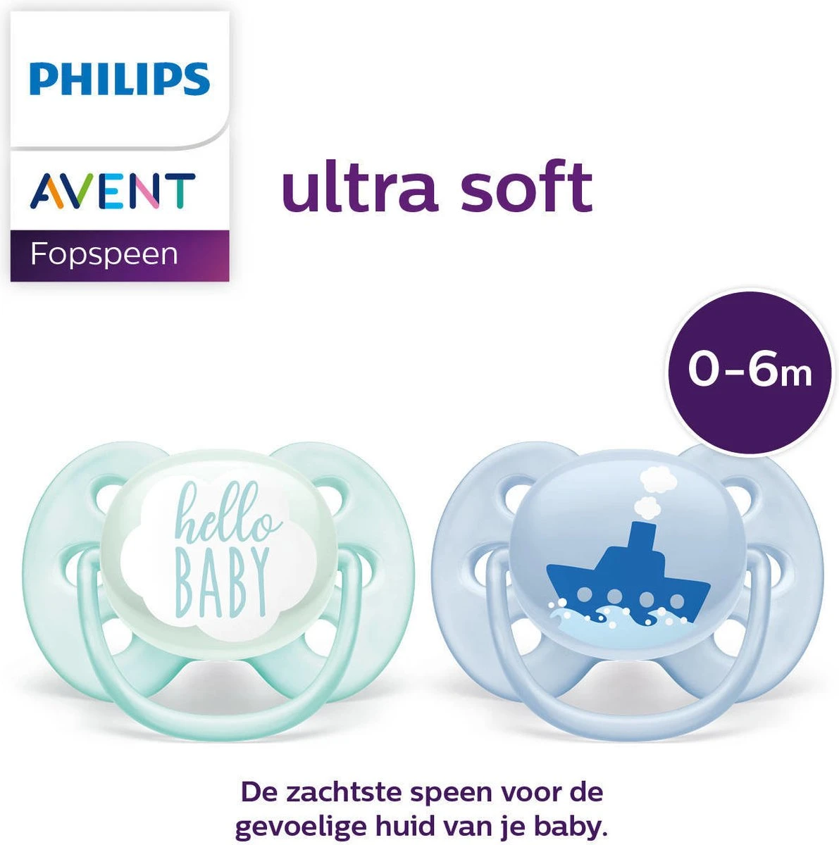 Philips Avent Ultra Soft SCF222/01 - Fopspeen - 0-6 Maanden - 2 Stuks 8 Philips Avent Ultra Soft SCF222/01 - Fopspeen - 0-6 Maanden - 2 Stuks - Afbeelding 8