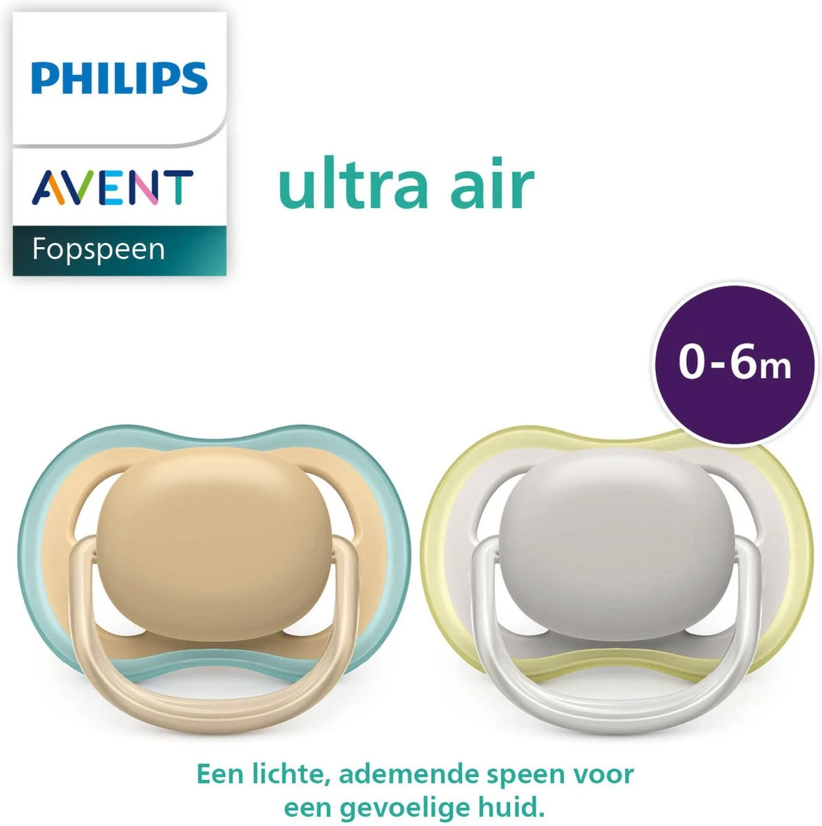 Philips Avent Ultra Air SCF085/15 - Fopspeen - 0 Tot 6 Maanden - 2 Stuks 7 Philips Avent Ultra Air SCF085/15 - Fopspeen - 0 Tot 6 Maanden - 2 Stuks - Afbeelding 7