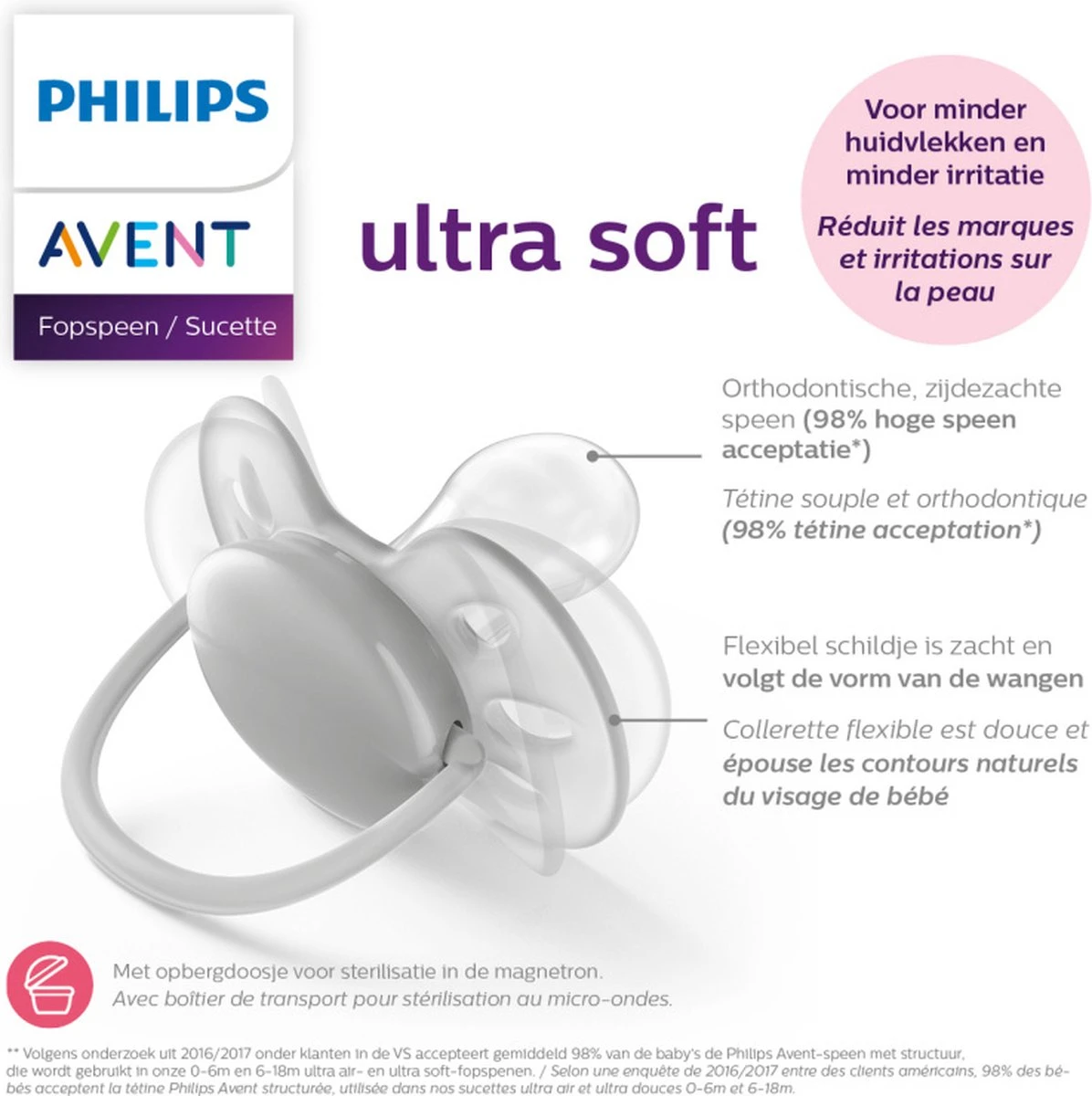 Philips Avent Ultra Soft SCF223/02 - Fopspeen - 6-18 Maanden - 2 Stuks 10 Philips Avent Ultra Soft SCF223/02 - Fopspeen - 6-18 Maanden - 2 Stuks - Afbeelding 10