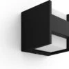 Philips Hue Fuzo Muurlamp - Warmwit Licht - Zwart - Smal - Gesloten