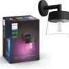 Philips Hue Attract Muurlamp - Wit En Gekleurd Licht - Zwart
