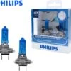 H7 55 Watt Philips Diamond Vision Lampen 12V – Helder Wit Licht 5000K – Xenon Look – LED Look – Meer Lichtopbrengst – Lange Levensduur – H7 55w Autolampen – Koplampen – Kleur Wit – H.O.D. Halogeen Origineel Philips Lampen – Xenon Gas –2 Stuks