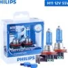 H11 55 Watt Philips Crystal Vision Lampen 12V – Wit Licht 4300K – Xenon Look – LED Look – Hoge Lichtopbrengst – Lange Levensduur – H11 55w Autolampen – Koplampen – Kleur Wit – H.O.D. Halogeen Origineel Philips Lampen – 2 Stuks – Gratis W5W Stadslicht