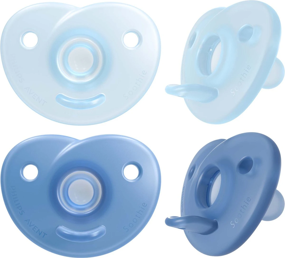 Philips Avent Soothie SCF099/21 - Fopspeen - Blauw - 0-6 Maanden - 2 Stuks 1 Philips Avent Soothie SCF099/21 - Fopspeen - Blauw - 0-6 Maanden - 2 Stuks