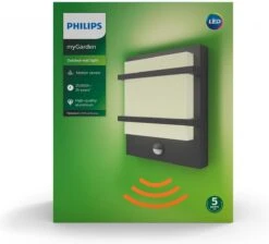 Philips Petronia Buitenwandlamp - Met Sensor - Antraciet 18 Philips Petronia Buitenwandlamp - Met Sensor - Antraciet -Philips 1200x1088