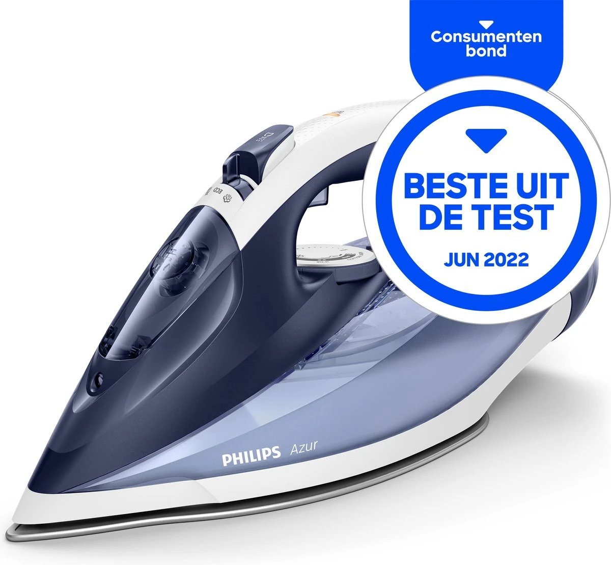 Philips Azur GC4556/20 - Stoomstrijkijzer - Blauw/Wit 2 Philips Azur GC4556/20 - Stoomstrijkijzer - Blauw/Wit - Afbeelding 2