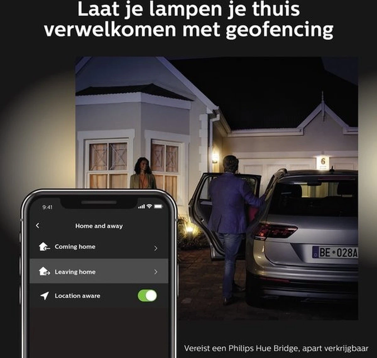Philips Hue Appear Muurlamp - Wit En Gekleurd Licht - Zwart 6 Philips Hue Appear Muurlamp - Wit En Gekleurd Licht - Zwart - Afbeelding 6