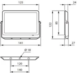 Philips - Decoflood - Floodlight - Zwart - 1x20W 12 Philips - Decoflood - Floodlight - Zwart - 1x20W -Philips 1200x1139 1