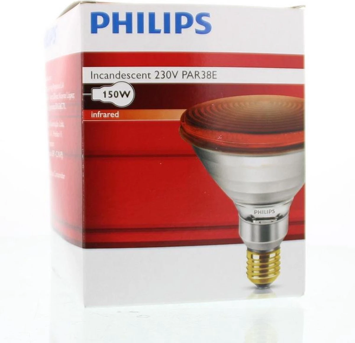 Philips Infraroodlamp PAR38 IR - 150W E27 230V - Rood 12887415 7 Philips Infraroodlamp PAR38 IR - 150W E27 230V - Rood 12887415 - Afbeelding 7
