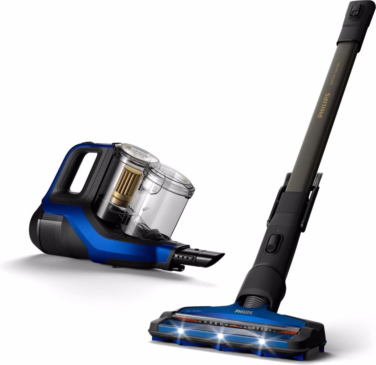 Philips Series 8000 XC8045/01 - Steelstofzuiger - Blauw 3 Philips Series 8000 XC8045/01 - Steelstofzuiger - Blauw - Afbeelding 3