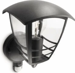 Philips Creek Buitenwandlamp - Met Sensor - Zwart