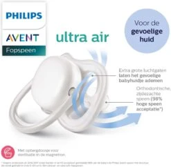 Philips Avent Ultra Air SCF080/02 - Fopspeen - 0-6 Maanden - 2 Stuks 20 Philips Avent Ultra Air SCF080/02 - Fopspeen - 0-6 Maanden - 2 Stuks -Philips 1200x1174 5