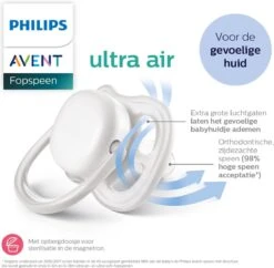 Philips Avent Ultra Air Fopspeen Gevoelige Huid 18m 2 Stuks 27 Philips Avent Ultra Air Fopspeen Gevoelige Huid 18m 2 Stuks -Philips 1200x1175 2