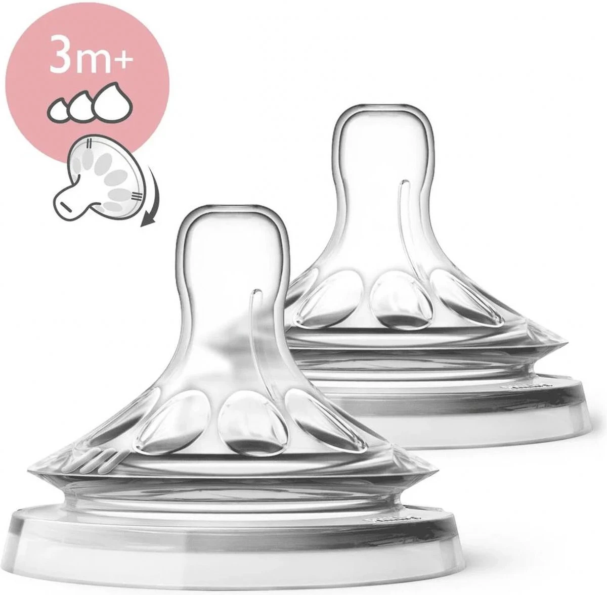 Philips Avent SCF045/27 Natural Speen - 3m+ - 2stuks 1 Philips Avent SCF045/27 Natural Speen - 3m+ - 2stuks