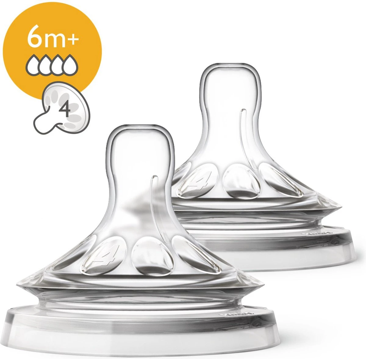 Philips Avent SCF044/27 Natural Speen - 6m+ - 2 Stuks 1 Philips Avent SCF044/27 Natural Speen - 6m+ - 2 Stuks