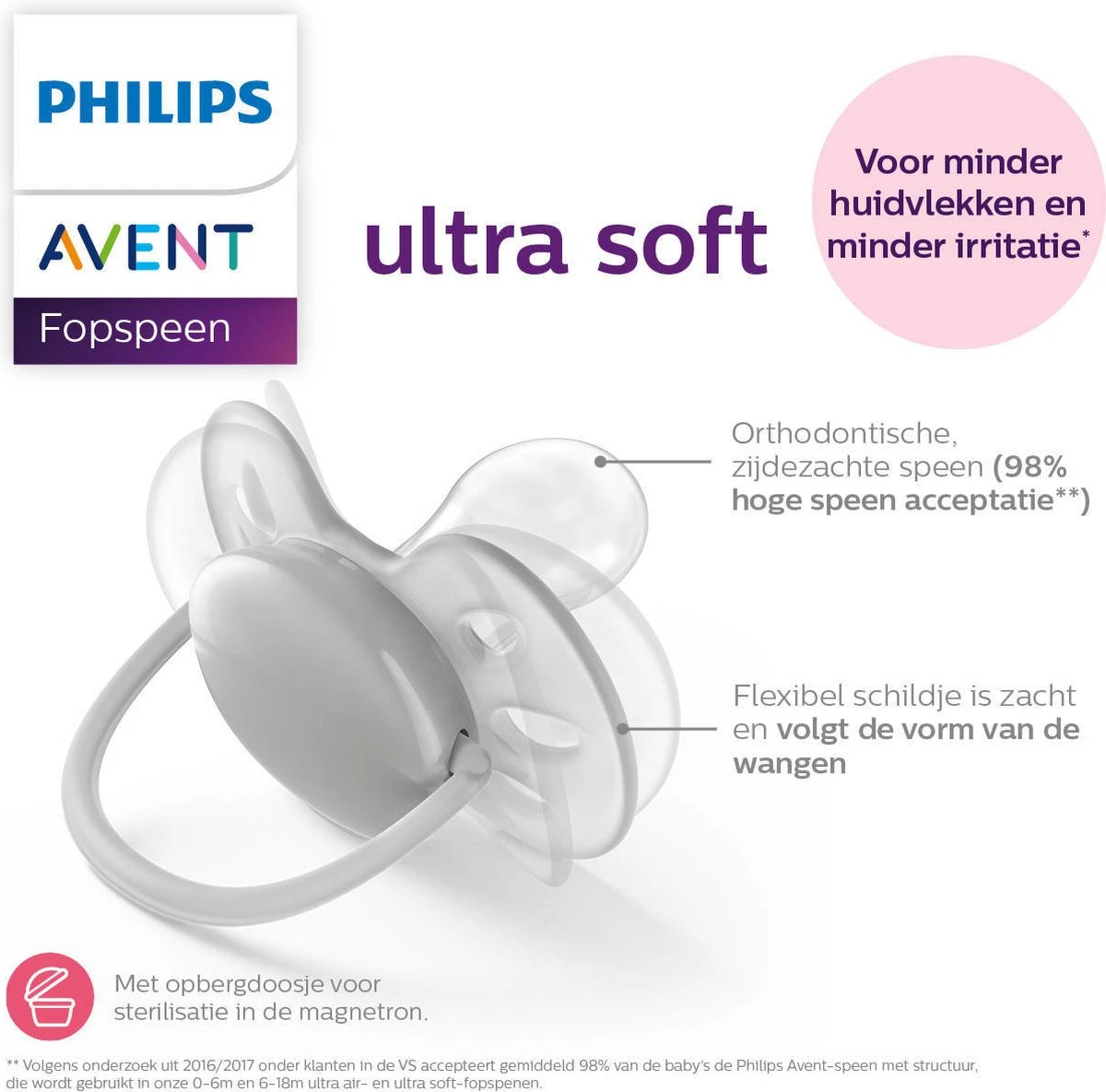 Philips Avent Ultra Soft SCF222/01 - Fopspeen - 0-6 Maanden - 2 Stuks 7 Philips Avent Ultra Soft SCF222/01 - Fopspeen - 0-6 Maanden - 2 Stuks - Afbeelding 7