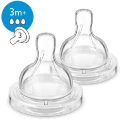 Philips Avent SCF633/27 Flesspenen Met 3 Gaten - 2 Stuks