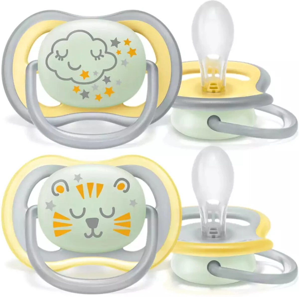 Philips Avent Ultra Air Fopspeen Nacht 18m+ 2 Stuks 1 Philips Avent Ultra Air Fopspeen Nacht 18m+ 2 Stuks