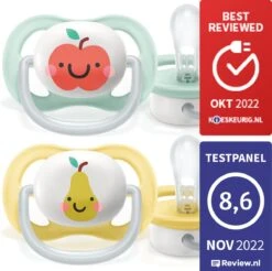 Philips Avent Ultra Air SCF080/17 - Fopspeen - 0-6 Maanden - 2 Stuks -Philips 1200x1195 1
