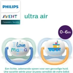 Philips Avent Ultra Air-fopspeen SCF080/01 - Fopspeen - 0-6 Maanden - 2 Stuks -Philips 1200x1198 2