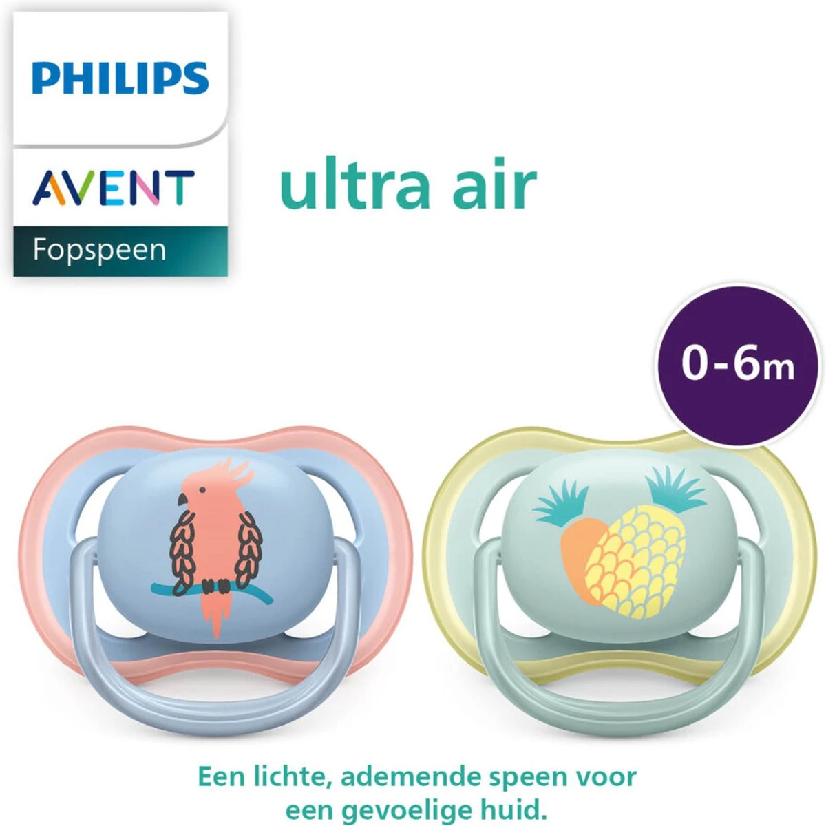 Philips Avent Ultra Air SCF085/12 - Fopspeen - 0 Tot 6 Maanden - 2 Stuks 9 Philips Avent Ultra Air SCF085/12 - Fopspeen - 0 Tot 6 Maanden - 2 Stuks - Afbeelding 9