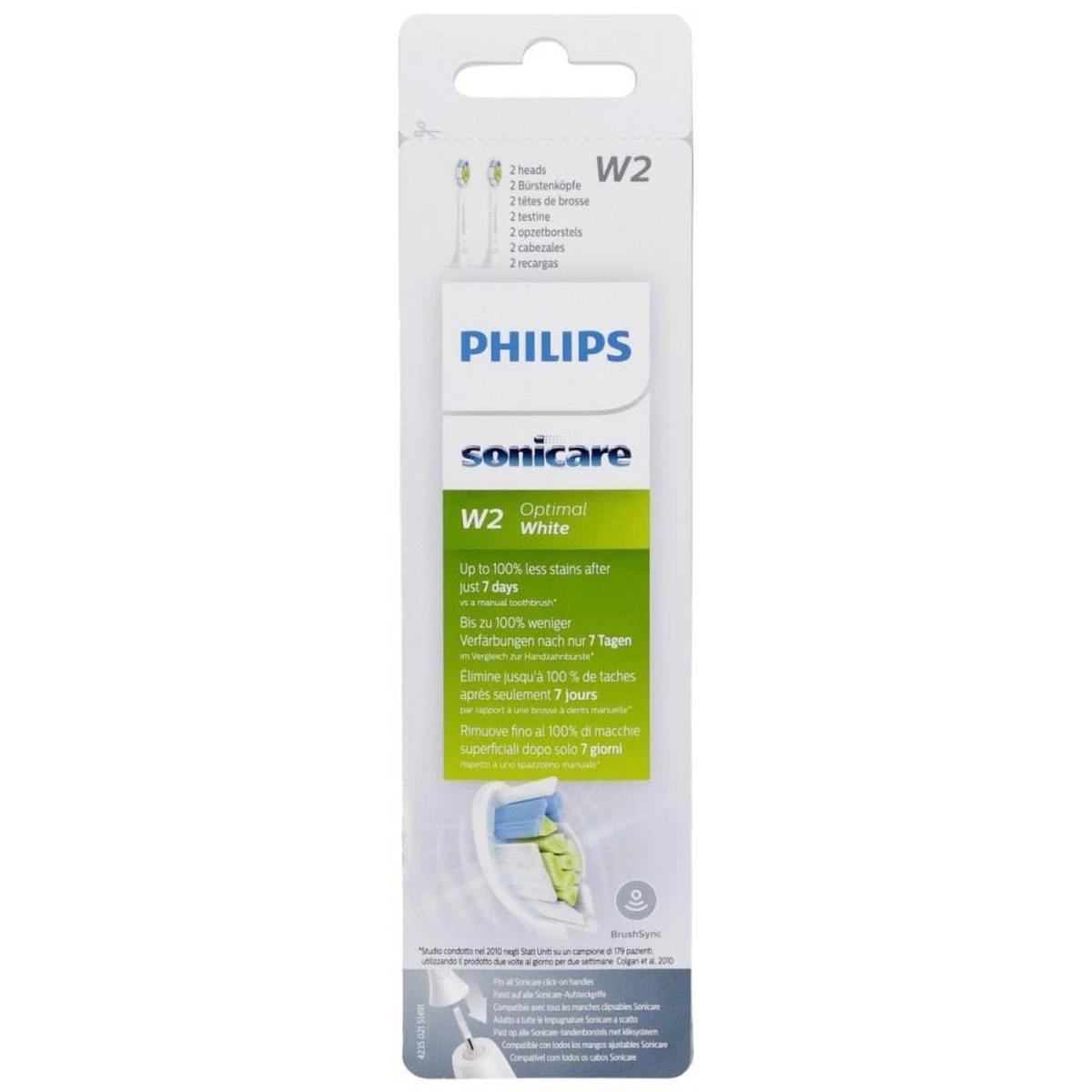 Philips Sonicare W2 Optimal White HX6062/10 - Opzetborstel - 2 Stuks 12 Philips Sonicare W2 Optimal White HX6062/10 - Opzetborstel - 2 Stuks - Afbeelding 12