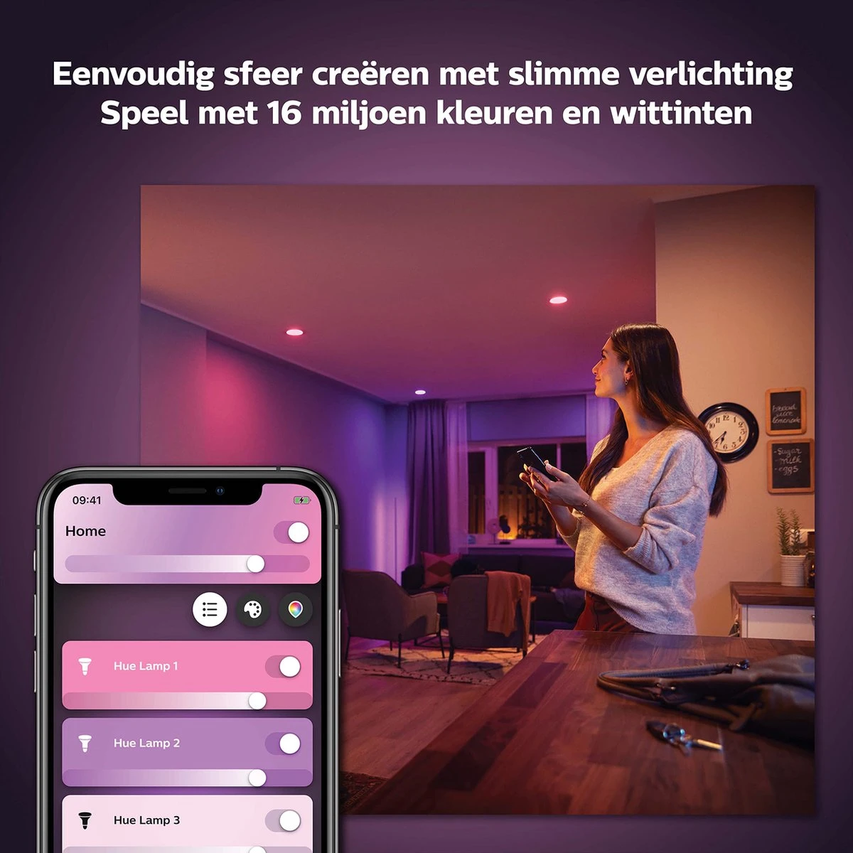 Philips Puled Grondspot LED Voor Buiten - Incl. Philips Hue White & Color Ambiance - Prikspot - Tuinverlichting - Buitenlamp - Zwart 12 Philips Puled Grondspot LED Voor Buiten - Incl. Philips Hue White & Color Ambiance - Prikspot - Tuinverlichting - Buitenlamp - Zwart - Afbeelding 12