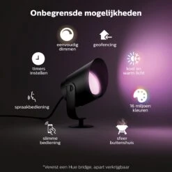 Philips Hue Lily XL-tuinspot - Wit En Gekleurd Licht - Zwart - Laagspanning -Philips 1200x1200 551