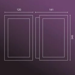 Philips Hue Impress Muurlamp - Wit En Gekleurd Licht - Zwart - Laagspanning -Philips 1200x1200 575