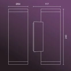 Philips Hue Appear Muurlamp - Wit En Gekleurd Licht - Zwart 38 Philips Hue Appear Muurlamp - Wit En Gekleurd Licht - Zwart -Philips 1200x1200 599