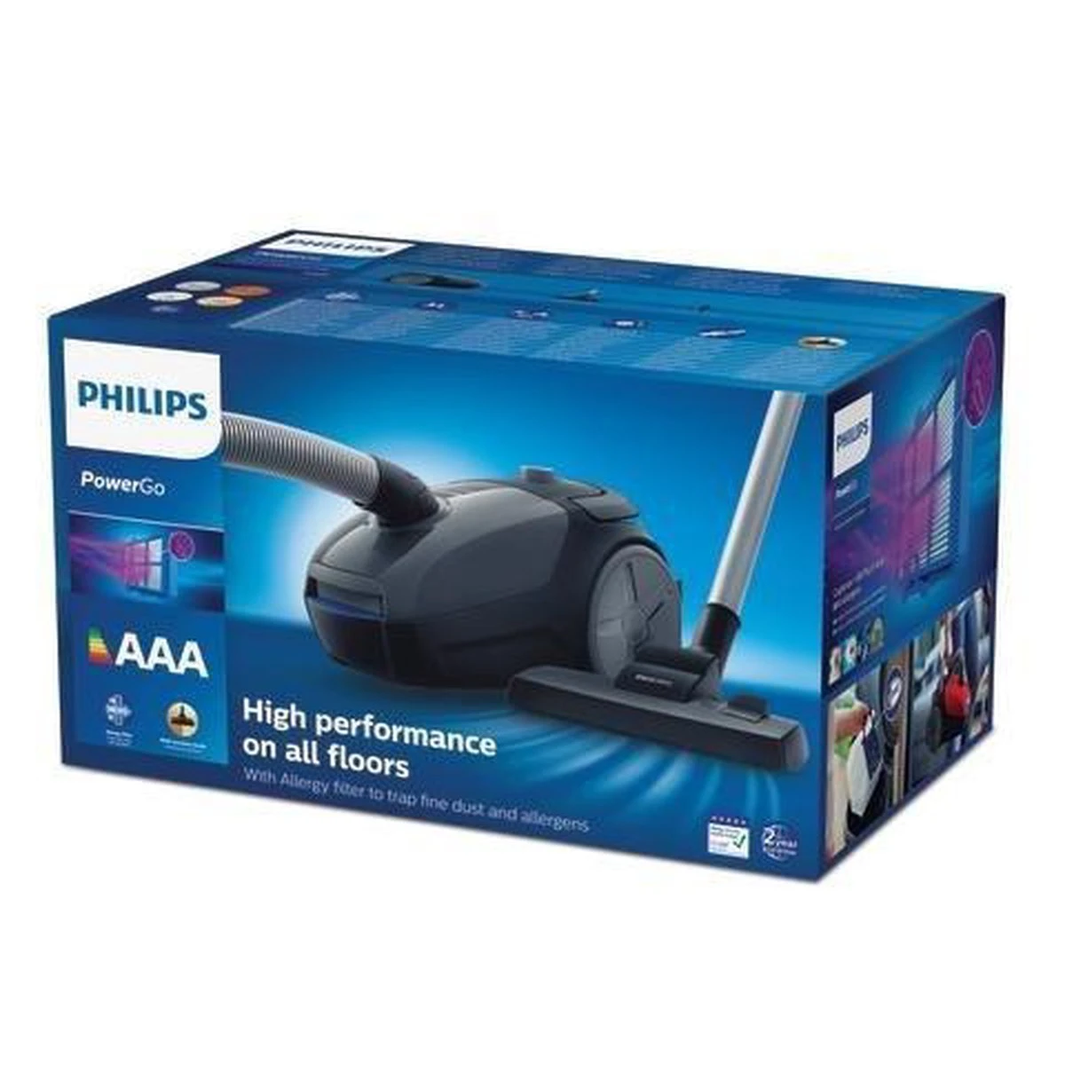 Philips PowerGo FC8244/09 - Stofzuiger Met Zak 10 Philips PowerGo FC8244/09 - Stofzuiger Met Zak - Afbeelding 10