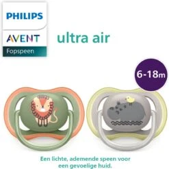 Philips Avent Ultra Air SCF085/17 - Fopspeen - 6 Tot 18 Maanden - 2 Stuks -Philips 1200x1200 70
