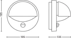 Philips June Buitenwandlamp Met Sensor - Antraciet -Philips 1200x653 2