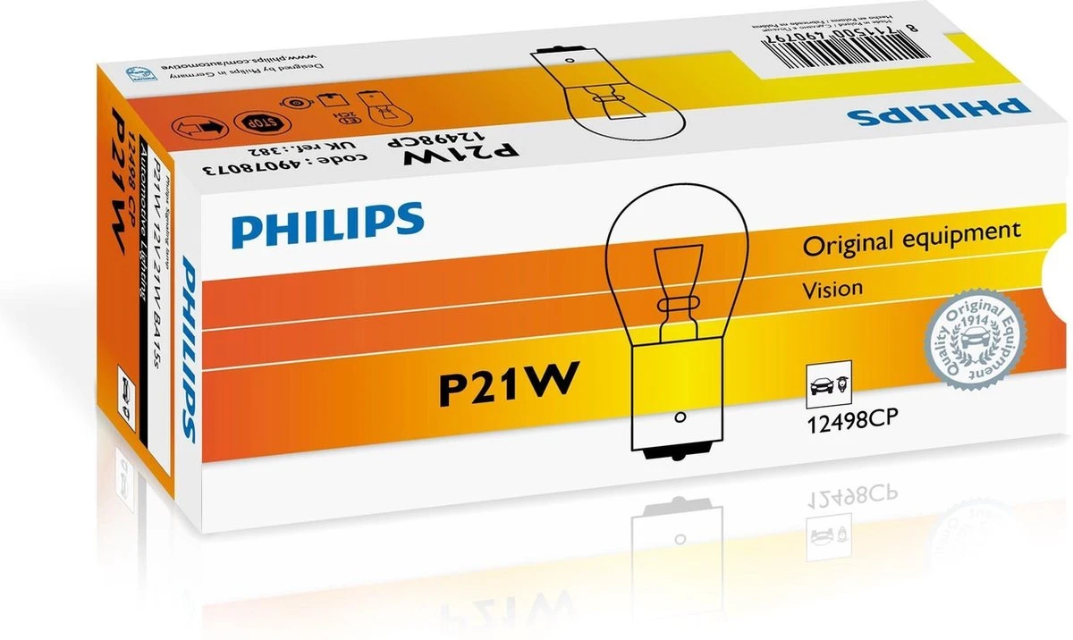 Philips Standaard BA15S / P21W 12V - Set 9 Philips Standaard BA15S / P21W 12V - Set - Afbeelding 9